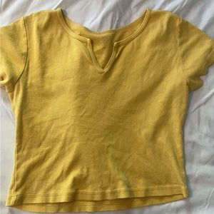 PacSun crop top. yellow and summery! super cute! size xs